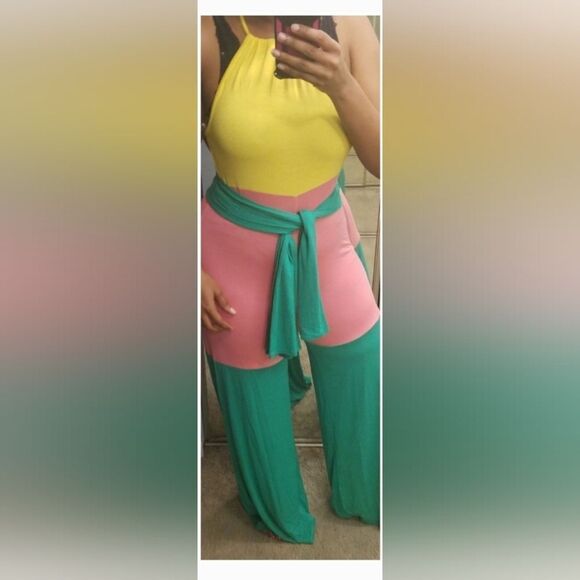 Color Block Jumpsuit - Picture 2 of 6